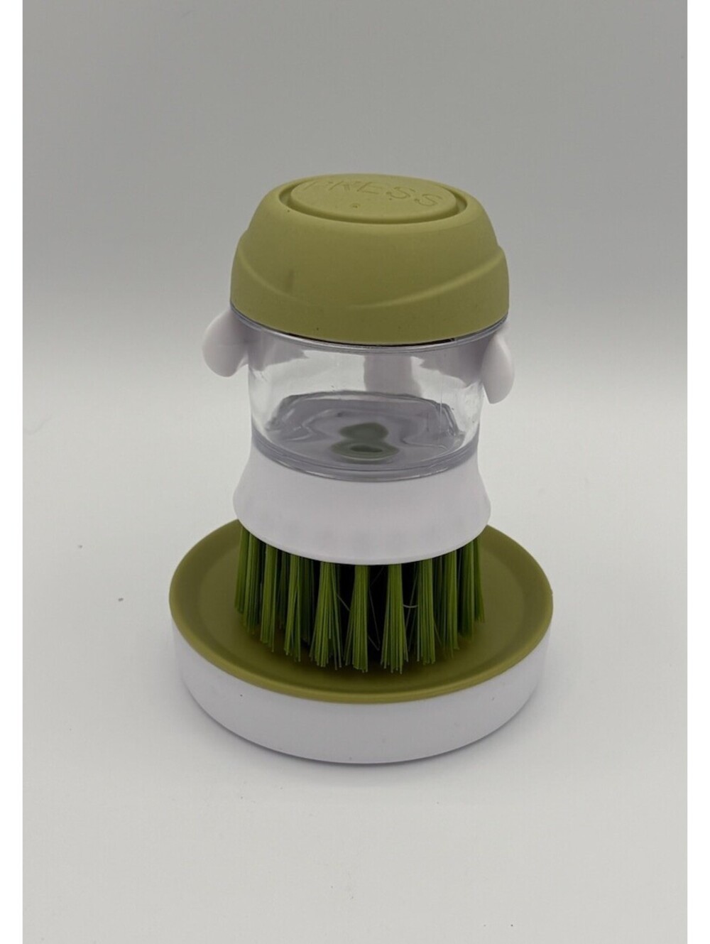 Kitchen Dish Cleaning Brush with Holder Sink Scrub Brush for Pots & Pans Green.